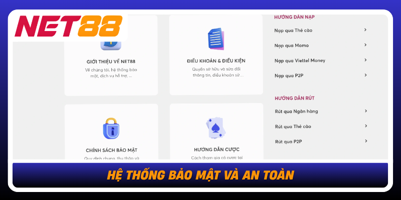 Net88 - Nhà Cái Cá Cược Hàng Đầu Châu Á 2026 17 He Thong Bao Mat Va An Toan1